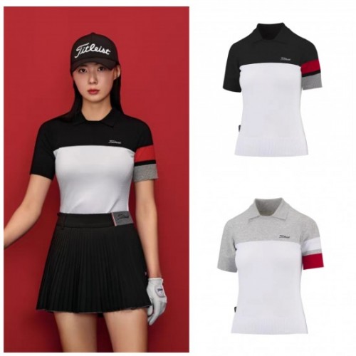 타이틀리스트 여성 반팔 카라티 1747074153