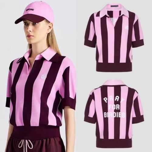 지포어 여성 반팔 카라티